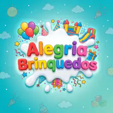 Logo da locadora Alegria Brinquedos
