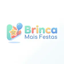 Logo da locadora Brinca Mais Festas