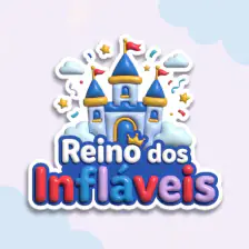 Logo da locadora Reino dos Infláveis
